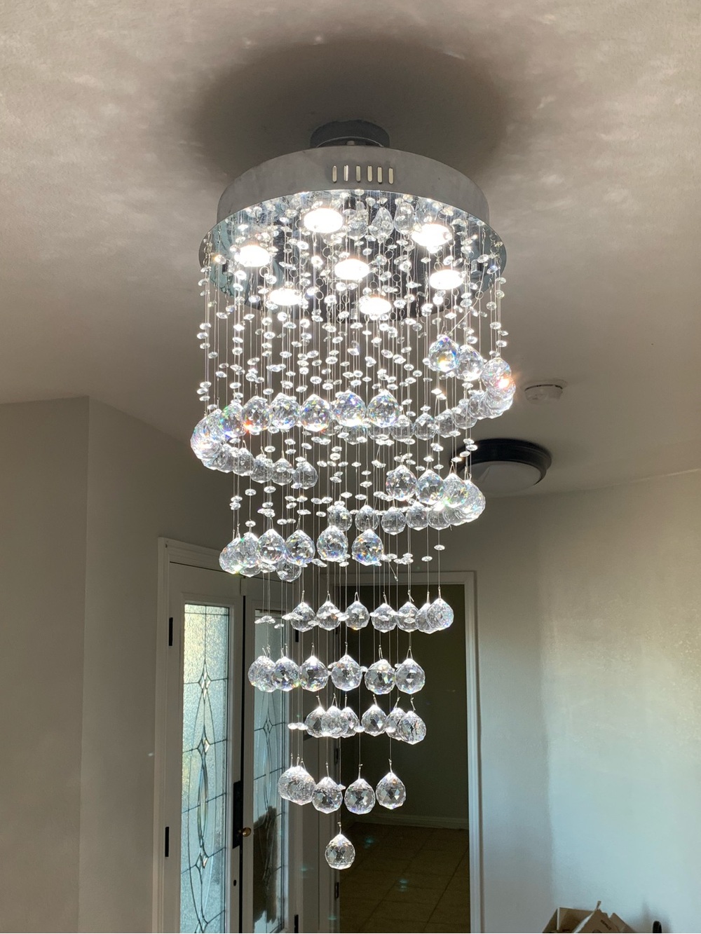 Vienna Full Spectrum Aida 18" Wide Pouring
Crystal Bubble Chandelier